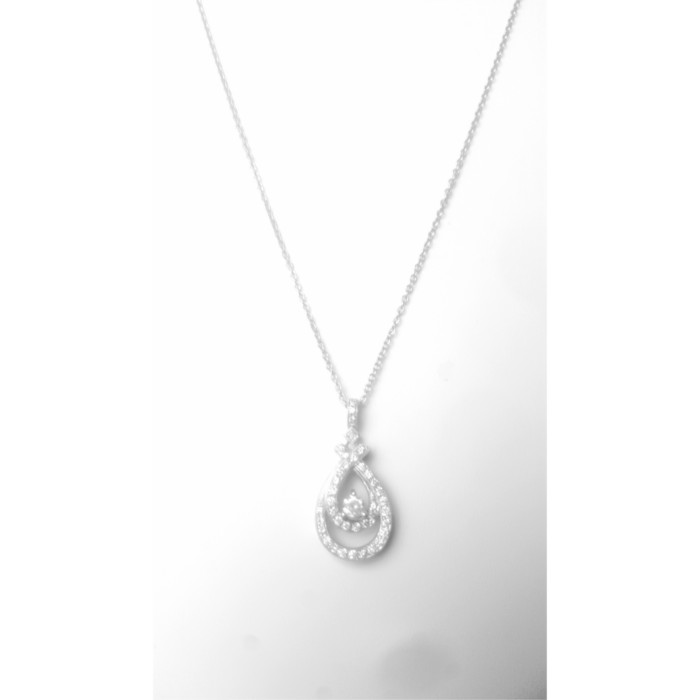 .50ct diamond pendant on 14k white gold