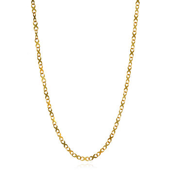 14k solid link Gold chain, 18inch